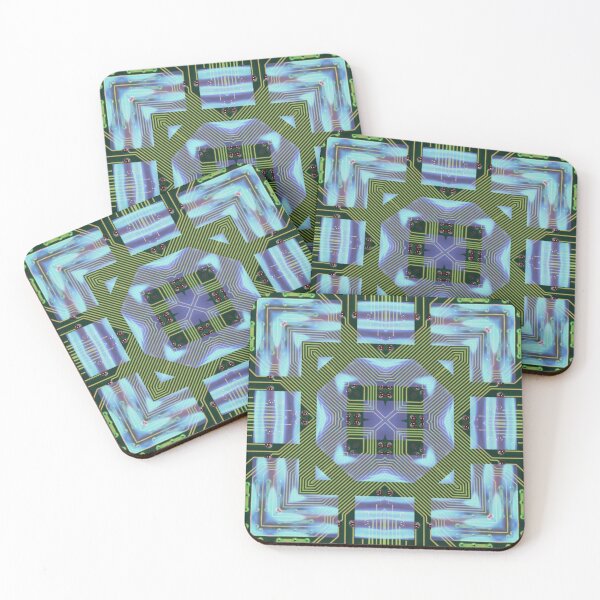 Item preview, Circuitboard fire Kaleidoscope Pattern (Seamless) 20 designed and sold by Swabcraft.