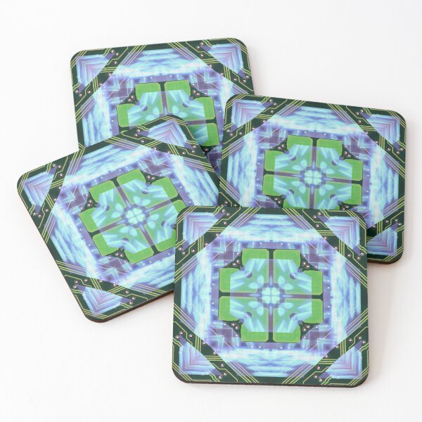 Item preview, Circuitboard fire Kaleidoscope Pattern (Seamless) 21 designed and sold by Swabcraft.