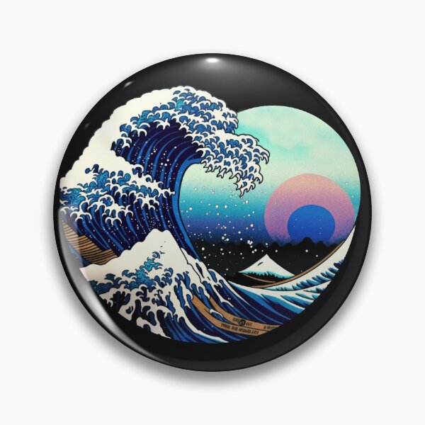 Item preview, Vapor Wave The Great Wave designed and sold by SamuraiSwords.