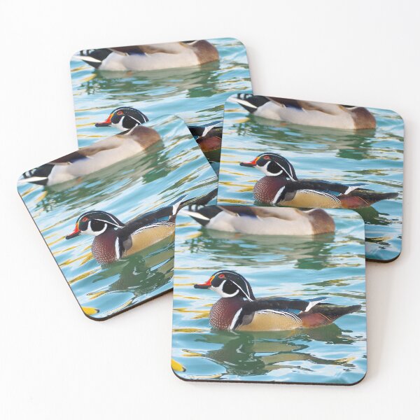 Item preview, A Cute Wood Duck Turning Its Head While Swimming designed and sold by BackyardBirder.