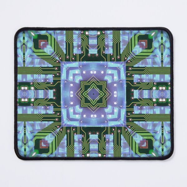 Item preview, Circuitboard fire Kaleidoscope Pattern (Seamless) 22 designed and sold by Swabcraft.