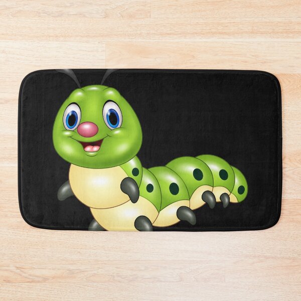 Item preview,  Green, white and black caterpillar illustration, print.  designed and sold by Senior-Kuzmin.