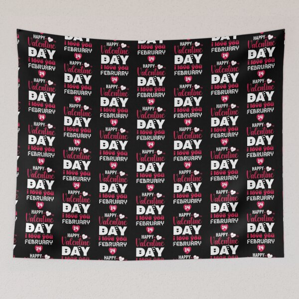 Item preview, Happy Valentine Day  - Cute Valentine's Day Design for Couples by FanityPrints designed and sold by FanityPrints.