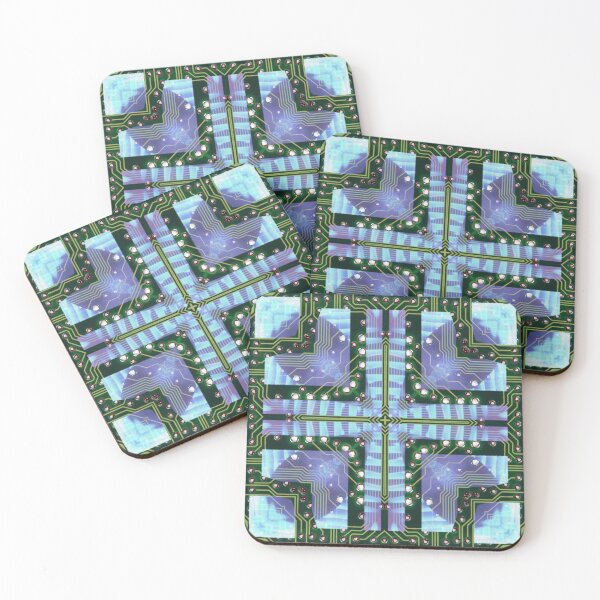 Item preview, Circuitboard fire Kaleidoscope Pattern (Seamless) 24 designed and sold by Swabcraft.