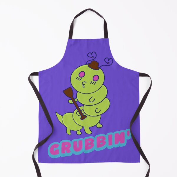 Item preview, Grubbin' Time, Funny Kawaii Cute Caterpillar, Funny Word Play designed and sold by vystudio.