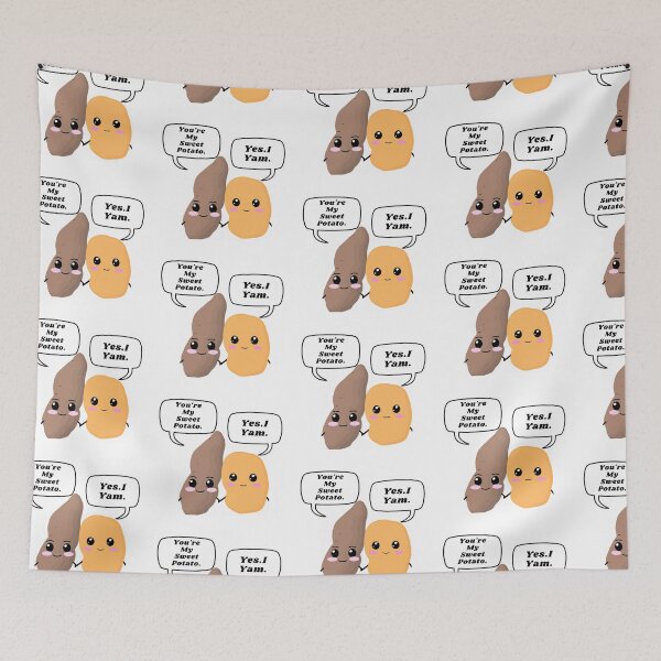 Item preview, You're My Sweet Potato, Yes I Yam Valentine's Day Message designed and sold by Jenaveej.