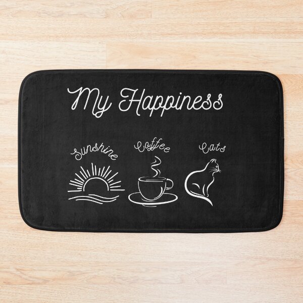 Item preview, My Happiness Sunshine Coffee and Cats designed and sold by RhondaLily.