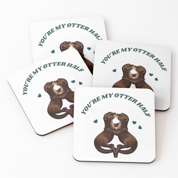 Item preview, You're My Otter Half Cute Valentine's Day Message designed and sold by Jenaveej.