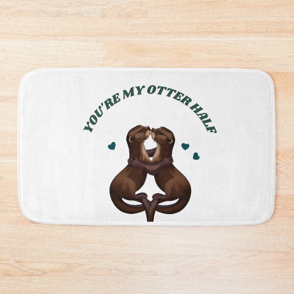 Item preview, You're My Otter Half Cute Valentine's Day Message designed and sold by Jenaveej.
