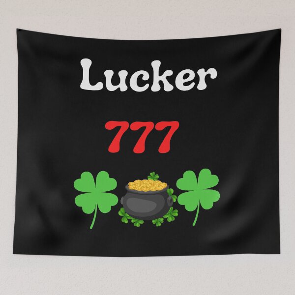Item preview, Lucky 777 always lucky Pot of gold Four Leaf Clover Saint Patricks Day designed and sold by Artstastic.