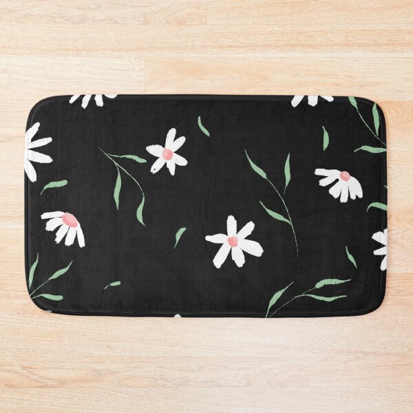 Item preview, White daisy simple floral pattern designed and sold by pinkyfish1010.