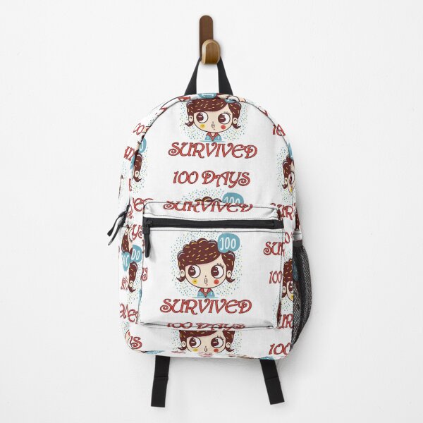 Item preview, 100 Days Os School Survived Cute Girl Illustration designed and sold by mbensdesign.