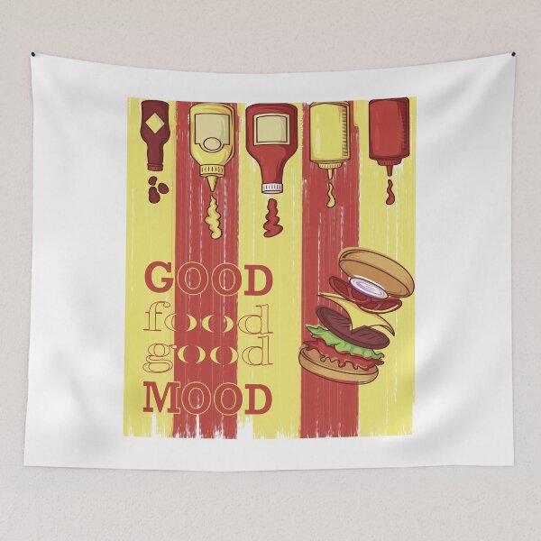 Item preview, Good Food, Good Mood: The Ultimate Burger-Themed Design designed and sold by surfingfun.