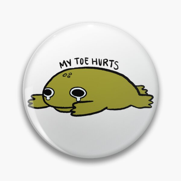 Item preview, My Toe Hurts | Crying Green Frog designed and sold by iristocat.