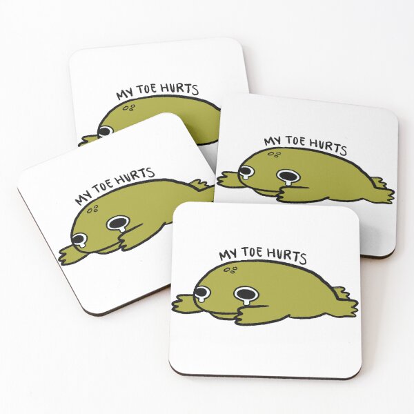 Item preview, My Toe Hurts | Crying Green Frog designed and sold by iristocat.