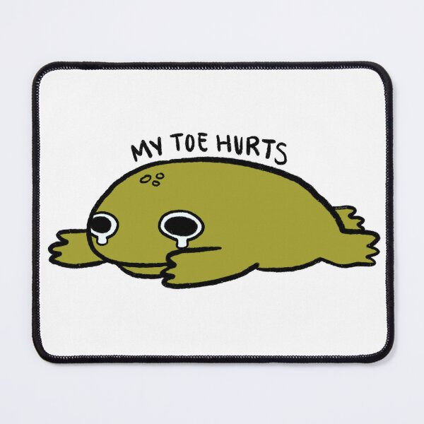 Item preview, My Toe Hurts | Crying Green Frog designed and sold by iristocat.