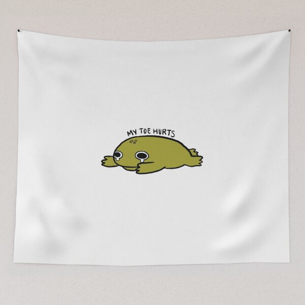 Item preview, My Toe Hurts | Crying Green Frog designed and sold by iristocat.