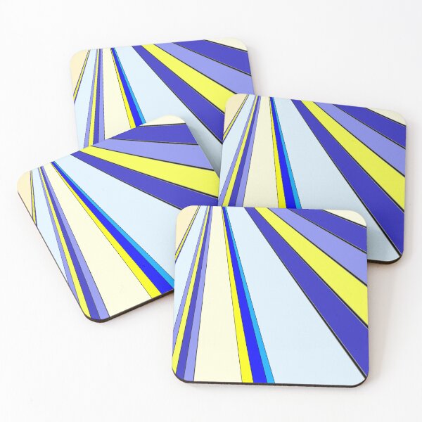 Item preview, Blue Yellow Vibrant Streaks designed and sold by LollaCaesar.