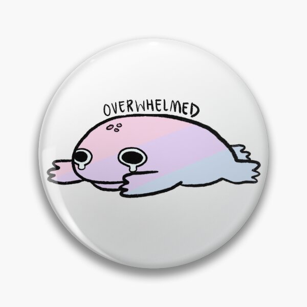 Item preview, Overwhelmed | Subtle Pastel Bisexual Frog designed and sold by iristocat.