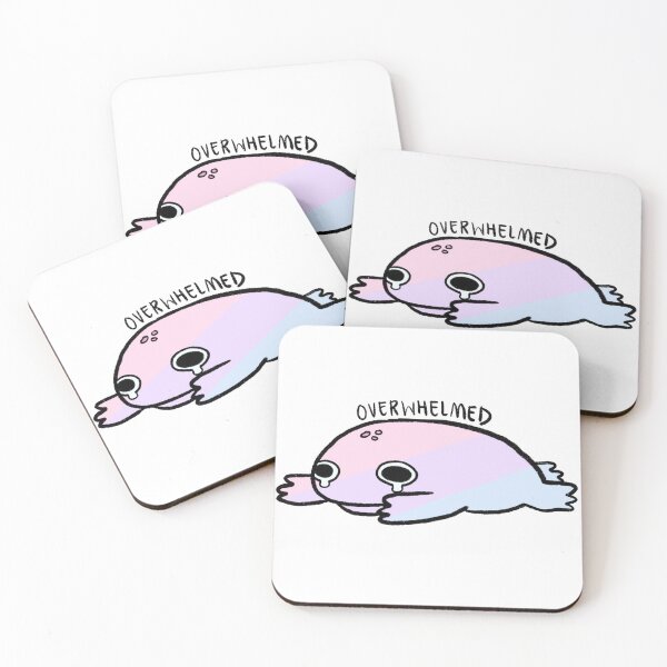 Item preview, Overwhelmed | Subtle Pastel Bisexual Frog designed and sold by iristocat.