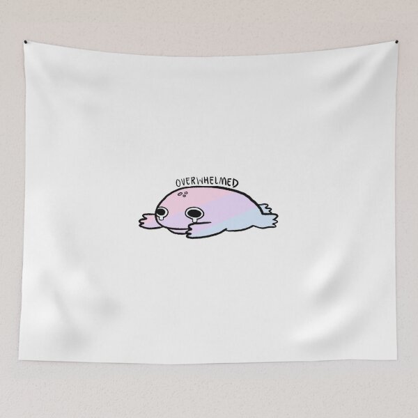 Item preview, Overwhelmed | Subtle Pastel Bisexual Frog designed and sold by iristocat.