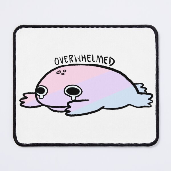 Item preview, Overwhelmed | Subtle Pastel Bisexual Frog designed and sold by iristocat.