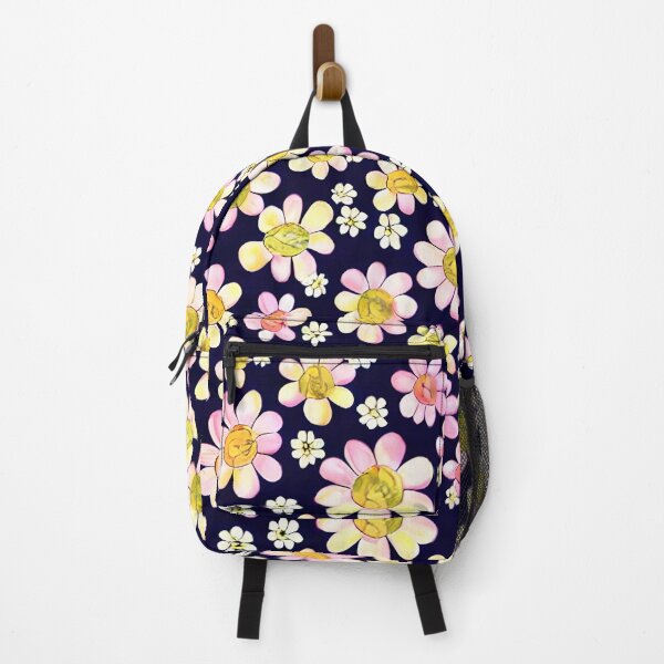 Item preview, Yellow and Pink Daisies with dark background designed and sold by BeansHotTees.