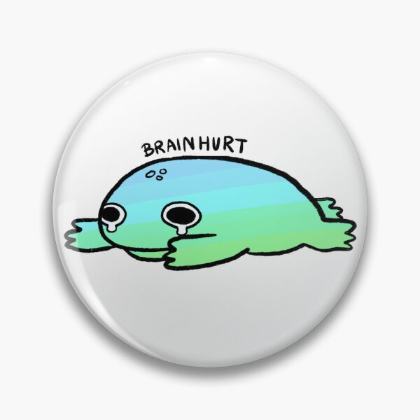 Item preview, Brain Hurty | Blue to Green Gradient Frog designed and sold by iristocat.