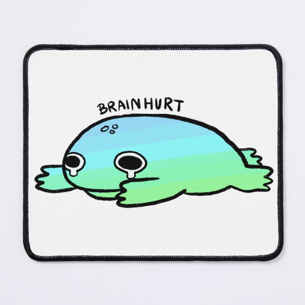 Item preview, Brain Hurty | Blue to Green Gradient Frog designed and sold by iristocat.