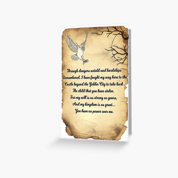 Item preview, Labyrinth Poem designed and sold by Specialstace83.
