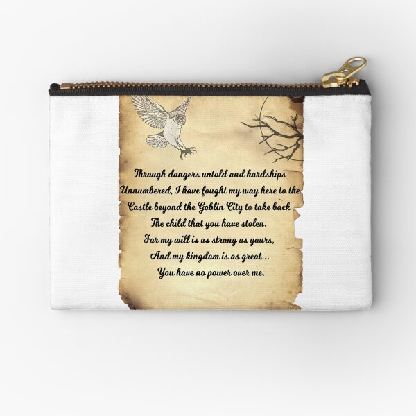 Labyrinth Poem Zipper Pouch