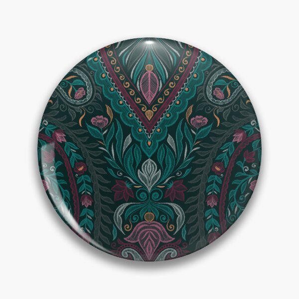 Item preview, Green Garden Paisley Patterns - Peacock Green Background designed and sold by SemDesigns1.