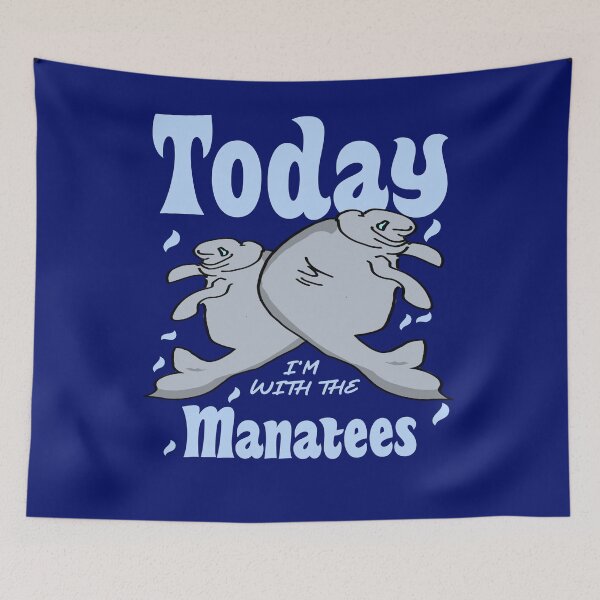 Item preview, Cute dugong quote today i'm with the manatees designed and sold by vibeno1.