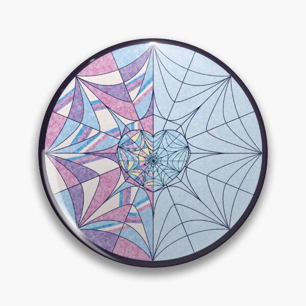 Item preview, Colorblock Split Rainbow Stained Glass Window Spiderweb and Flower designed and sold by Luv Maila.