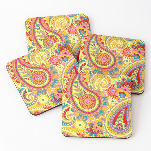 Item preview, Paisley retro with bright colors designed and sold by Blue-Fall.