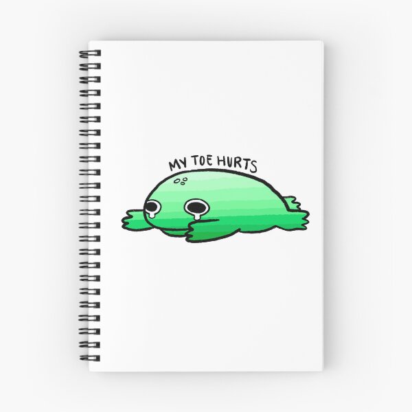 Item preview, My Toe Hurts | Fuzzy Green Frog designed and sold by iristocat.