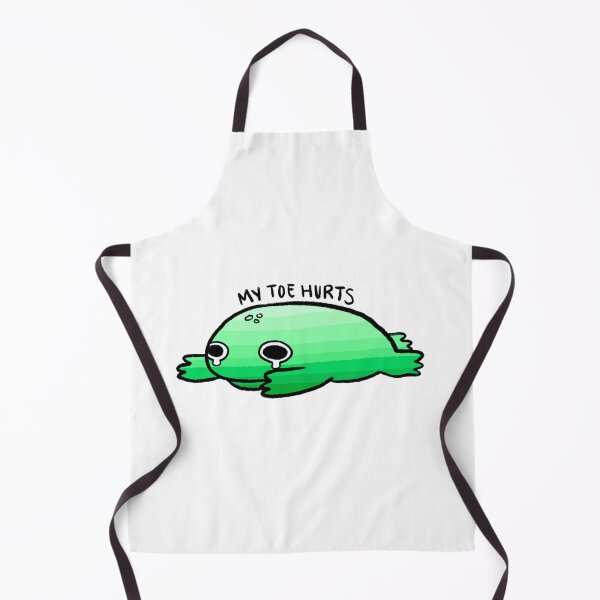 Item preview, My Toe Hurts | Fuzzy Green Frog designed and sold by iristocat.