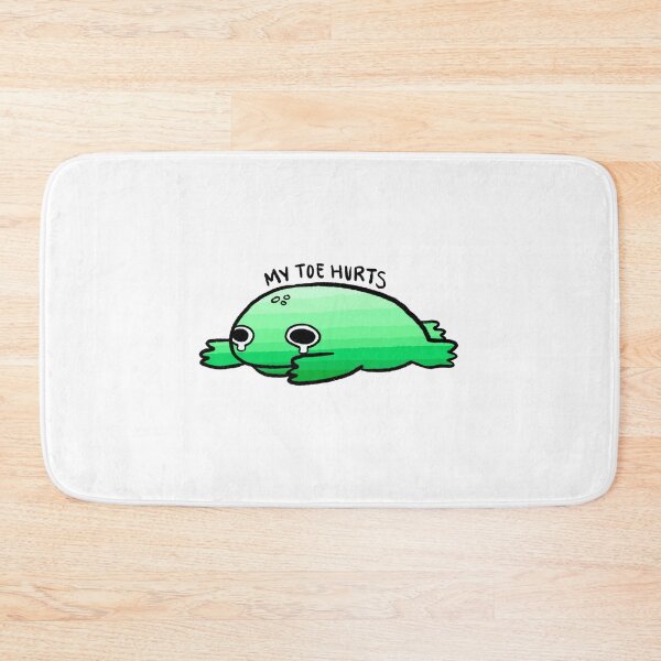 Item preview, My Toe Hurts | Fuzzy Green Frog designed and sold by iristocat.