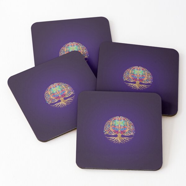 Item preview, Brain Tree of life - Realm of colors designed and sold by k9printart.