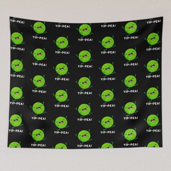 Item preview, Yip-pea Happy Pea Puns (Dark BG) designed and sold by punnybone.