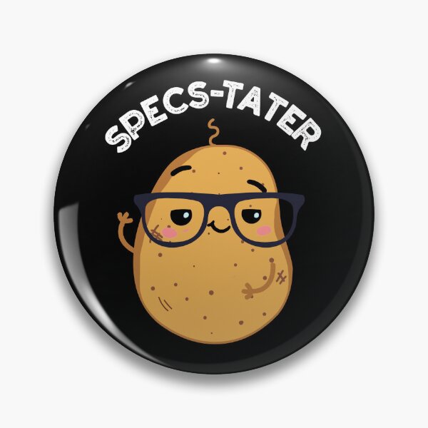 Item preview, Specs-tater Spectacle Funny Potato Puns (Dark BG) designed and sold by punnybone.