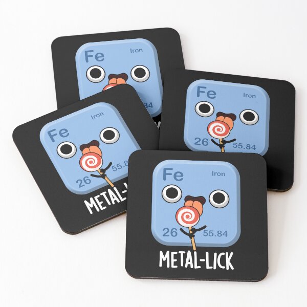 Item preview, Metal-lick Funny Chemistry Metal Puns (Dark BG) designed and sold by punnybone.