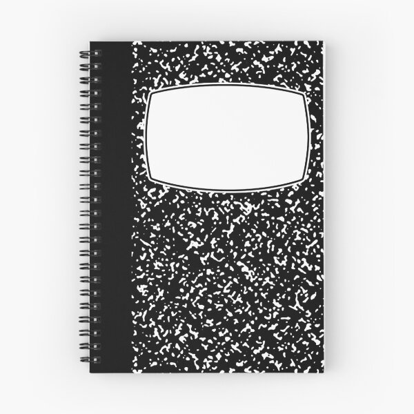 Item preview, Black Composition Notebook Style [blank label] designed and sold by Te77y.