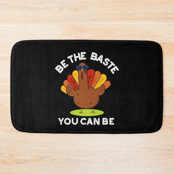Item preview, Be The Baste You Can Be Funny Turkey Puns (Dark BG) designed and sold by punnybone.