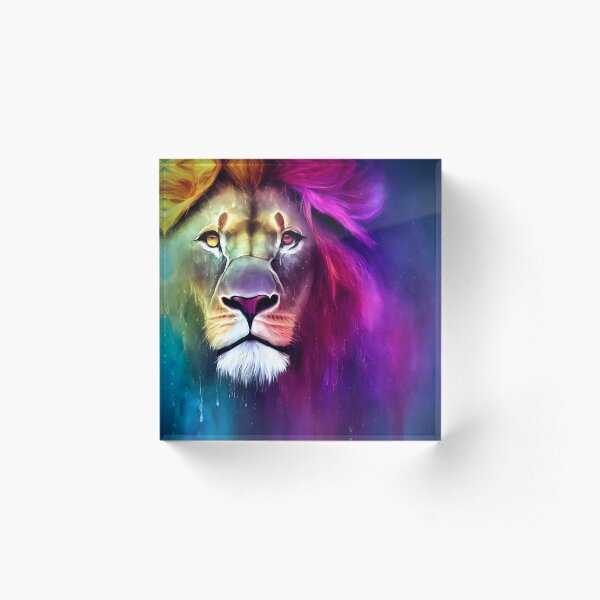 Item preview, the lion in rainbow designed and sold by Jaroslav Hubert.