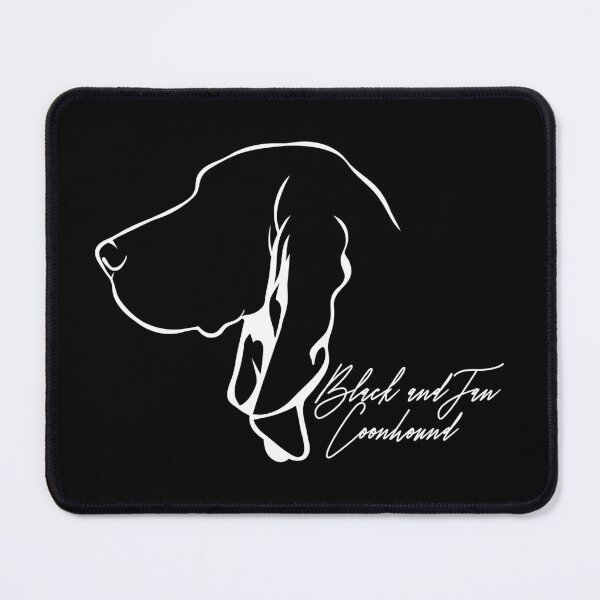 Artikelvorschau, Black and Tan Coonhound Dog Profil Hunde entworfen und verkauft von dogarts.