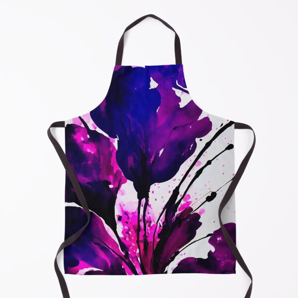 Item preview, Violet abstract floristic pattern designed and sold by AppleElf.