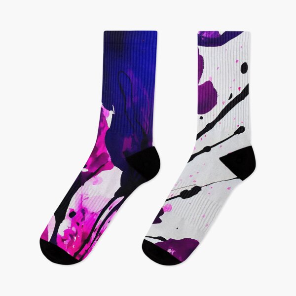 Item preview, Violet abstract floristic pattern  designed and sold by AppleElf.