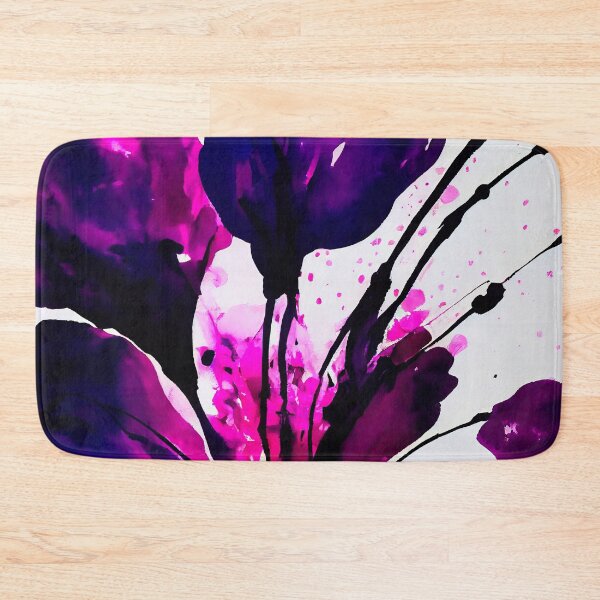 Item preview, Violet abstract floristic pattern  designed and sold by AppleElf.