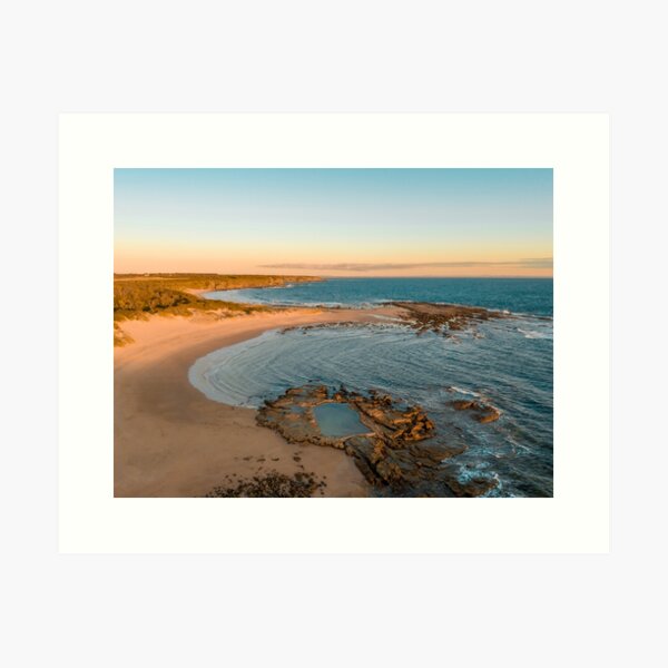 Cape Paterson Rockpool at Sunset Art Print